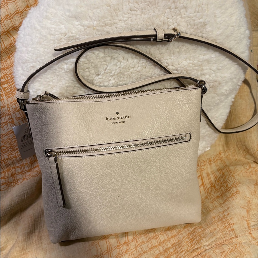 Kate Spade Cream Crossbody Bag with Adjustable Strap